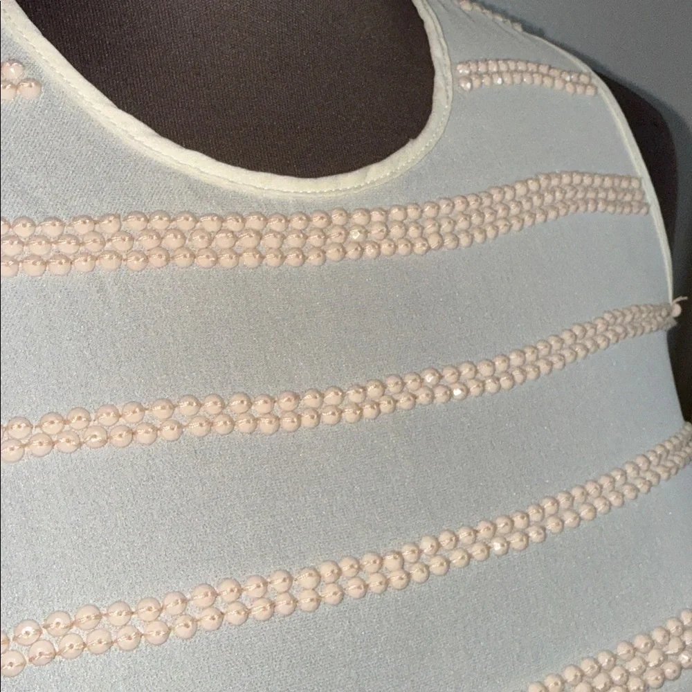 L'AGENCE Silk Beaded Stripe Sleeveless Blouse SZ S - Picture 3 of 10